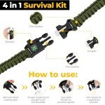 Ultimate Survival Kit 72 in 1, Emergency First Aid Kit for First Aid, Convenient Complete Survival Bag, Complete Lightweight First Aid Kit, Survival Military Camping Gear