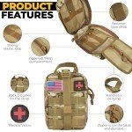Ultimate Survival Kit 72 in 1, Emergency First Aid Kit for First Aid, Convenient Complete Survival Bag, Complete Lightweight First Aid Kit, Survival Military Camping Gear