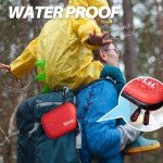 Emergency Kit 120 Piece Travel Car Survival Gear First Aid Kit,Waterproof Emergency Mini First Aid Kit,Portable Small First Aid Kit for Survival Car Travel Office Camping Sports Hiking (Red)