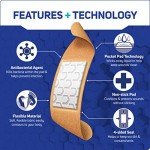 Care Science Fabric Adhesive Bandages, 200 ct Bulk Assorted Sizes | FSA HSA Eligible | Flexible + Breathable Protection for First Aid and Wound Care