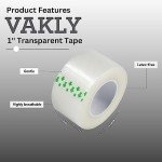 Clear Transparent Medical Tape [Pack of Rolls 6] Clear Surgical First Aid Bandage Tape for Wound Dressing Care - 1 inch x 10 Yds Breathable Latex Free (6)