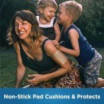 Amazon Basic Care Antibacterial Sheer Adhesive Pad Bandages, Extra Large Comfortable Non-Stick Pad, Helps Prevent Infection, First Aid & Wound Care Protection, All Skin Types, 30 Count (3x4 inches)