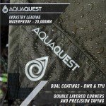 AquaQuest Defender Camping Tarp - Heavy Duty Tent Shelter or Rain Fly - Waterproof Camping Essentials for Hiking, Bushcraft & Hammock, 10 x 10 ft, Olive Drab