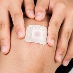 60 Pcs Bordered Gauze Adhesive Island Dressing Wound Dressing Waterproof Gauze with Pad Breathable Bandage Individually Packed Pouches Tapes for Blister Wound Care (1.7 x 1.7 Inch)