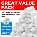 Gauze Rolls - 24 Pack - 4" x 4.1yd Breathable Rolled Gauze - Individually Wrapped with Bonus Tape - First Aid Conforming Stretch Wrap for Wounds