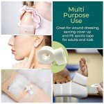 NanaCare Paper Surgical Tape 1 inch x 11yd +10pc Gauze Pads| 4 Rolls Microporous Micropore Tape|Medical Tape for Skin, Dressings, Face, Wound Care | First Aid Bandage Tape