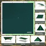 JAICOM Waterproof Camping Tarp - 10X10ft Hammock Rain Fly, Ultralight & Portable & UV Protection Backpacking Tarp, Multifunctional for Outdoor Adventure, Hiking, Tent, Hammock