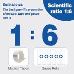 AZEN 25 Pack Gauze Rolls Bandages, 3 in x 4.1 Yards, Premium Medical Supplies & First Aid Supplies, Bandage Wrap Vet Wrap, Mummy Wraps