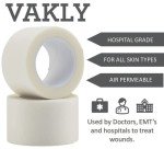 Paper Medical Tape for First Aid Surgical Wound Dressing 1" x 10 Yards [Pack of 6 Rolls] Lightweight Breathable Microporous Self Adhesive Latex Free Hypoallergenic Bandage Adhesion