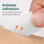 NanaCare Paper Surgical Tape 1 inch x 11yd +10pc Gauze Pads| 4 Rolls Microporous Micropore Tape|Medical Tape for Skin, Dressings, Face, Wound Care | First Aid Bandage Tape