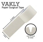 Paper Medical Tape for First Aid Surgical Wound Dressing 1" x 10 Yards [Pack of 6 Rolls] Lightweight Breathable Microporous Self Adhesive Latex Free Hypoallergenic Bandage Adhesion