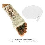 Salmue 10M Fix Net Tubular Bandage Elastic Net Dressing Breathable Tubular Gauze Stretch Bandage First-aid Dressing Wrap Retainer for Wrist Forearm Elbow Wound Dressing's Restraint (3#)
