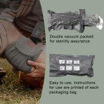 6 Inch Israeli Style Emergency Bandage, Compression Trauma Pressure Wound Dressing, Medical Sterile Vacuum Sealed, Trauma Kit, Tactical First Aid Kit IFAK Supplies (6Pcs)