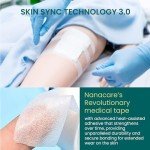 Nanacare Paper Surgical Tape 1/2 inch x 11yd (6 Rolls) +10pc Gauze Pads | Microporous Micropore Tape | Earring Tape |Medical Tape for Skin, Dressings,Face, Wound Care | First Aid Bandage Tape