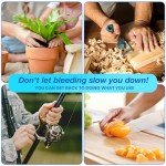 AllaQuix Lite Stop Bleeding Gauze - Calcium Alginate Wound Dressing (X-Large 4-inch Square) First Aid Hemostatic Gauze (Blood Clotting Bandage) - Box of 10