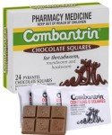 Combantrin Chocolate Squares - Chocolate Dewormer for Humans (Children & Kids). Parasite & Pinworm Cleanse - Made in Australia
