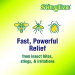 StingEze MAX Bug Bite Relief, Maximum Itch Relief from Bug Bites and Stings, Stops Pain, Relieves Itching, Reduces Infection - 0.5 oz Travel Pen Dauber