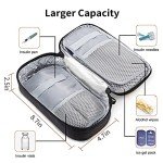 Insulin Travel Case with 2 Ice Packs, Extra-Large Diabetes Travel Case, Medication Cooler for Travel with 2 Alert Keychains, Portable Injection Travel Case for Medicine Storage