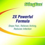 StingEze MAX Bug Bite Relief, Maximum Itch Relief from Bug Bites and Stings, Stops Pain, Relieves Itching, Reduces Infection - 0.5 oz Travel Pen Dauber