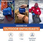 Adventure Medical Kits Mountain Series Medical Kit - Day Tripper Lite - Emergency Medical First Aid Kit - For 2 People for 1 Day - Comes with Bandages, Medication & More - 59 Pieces