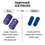Insulin Travel Case with 2 Ice Packs, Extra-Large Diabetes Travel Case, Medication Cooler for Travel with 2 Alert Keychains, Portable Injection Travel Case for Medicine Storage