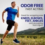 4% Lidocaine Maximum Strength Pain Relief Kinesiology Tape - Relieves Back, Joints and Muscle Pains - Superior Sticking, Aluminum-Free Water Resistant, and USA Made - 2" x 10" Strips (20 Pcs)