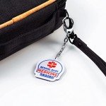 Insulin Travel Case with 2 Ice Packs, Extra-Large Diabetes Travel Case, Medication Cooler for Travel with 2 Alert Keychains, Portable Injection Travel Case for Medicine Storage