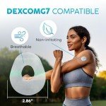 Dexcom G7 Over Patches Waterproof – 20 x G7 Dexcom Over Patch, Stelo Overpatch, Transparent, Long-Lasting, No Glue on Center, Non-Irritating, Easy to Apply/Remove, Ideal for Sports, Swimming and Daily