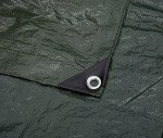 Amazon Basics Waterproof Camping Tarp, 10 Feet by 12 Feet, Dark Green