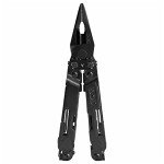 SOG PowerAccess Deluxe All-Around Heavy Duty Stainless Steel Multi-Tool w/Nylon Sheath, Two Knife Blades, Can & Bottle Opener, Black