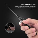 FUNBRO Multitool Carabiner with Pocket Knife, Stocking Stuffers Gifts for Men, EDC Carabiners with Folding Knives, Bottle Opener, Window Breaker and Screwdriver, Survival Gear for Camping Hiking