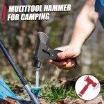 15 in 1 Multitool Axe Hatchet, Gifts for Men, Camping Accessories Survival Gear, Multi Tool for Camping Hiking Survival, Cool Gadgets Valentines Day Gifts for Men,Husband, Boyfriends
