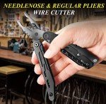 RoverTac Multitool Pocket Knife Tactical Camping Survival Knife Gifts for Men Dad Husband 18 in 1 Multi Tool Knife Pliers Scissors Saw Corkscrew 9-Pack Screwdrivers with Safety Lock and Nylon Sheath