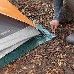 Amazon Basics Waterproof Camping Tarp, 10 Feet by 12 Feet, Dark Green