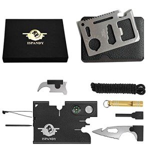 Gift for Men Dad 18 IN 1 Credit Card Multitool Survival Tool EDC Pocket Tool Set- Gifts for Fathers Men Gadgets Stocking Stuffers for Men