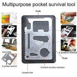 Gift for Men Dad 18 IN 1 Credit Card Multitool Survival Tool EDC Pocket Tool Set- Gifts for Fathers Men Gadgets Stocking Stuffers for Men