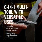 LEATHERMAN, Raptor Rescue, 6-in-1 Heavy-Duty Emergency/Trauma Shears with Carbide Glass Breaker & Strap Cutter, Made in the USA, Utility Sheath Included Red/Black, With Utility Holster