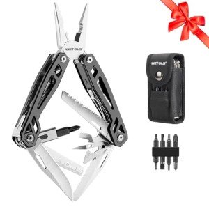 WETOLS Multitool Valentines Day Gifts for Him Boyfriend Husband, 21-in-1 Pliers Mens Gifts Birthday Gifts for Men Dad Grandpa, Self-locking Multi Tool EDC Versatile Tool for Outdoors, DIY, Home,Garden