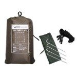 DD HAMMOCKS - DD Tarp 3x3 - Coyote Brown (10ft x 10ft) - 100% Waterproof - Lightweight & Multifunctional Rainfly Tarp Tent Shelter for Camping & Travel Adventure