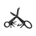 SOG ParaShears Lightweight Backcountry Stainless Steel Multi-Tool, 11 Tools | Compound Leverage Technology, Black