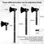 Suprock Survival Shovel High Carbon Steel Tactical Shovel Axe Folding Entrenching Tool Camping Hiking Shovel Carrying Pouch Car Emergency Survival Gear