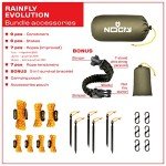 Rain Fly 12x10 Lightweight Survival Camping Tarp; 100% Waterproof; Makes a Great Backpacking Tarp or Hammock Shelter; Comes in Multiple Colors, Survival Bracelet Included; OD-Green