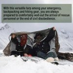 Bushcraft Emergency Camping Tarp，70D Nylon 10''X13.2'' Hammock Rain Fly ，UV 50+ and PU15000mm Tent Tarp Shelter Canopy，Heavy Duty Multifunctional Sun Shade Essentials for Hiking (10''X13.2)