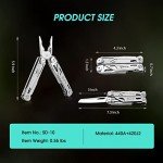 SIUPRO Multitool Pocket Knife for Men, Tactical Multi Tool With Scissors, Saw, Survival Folding Pliers with Replaceable Wire Cutters for Camping, Valentines Day Gifts Ideas, SD-10