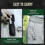 Mossy Oak 12-in-1 Multitool Pocket Knife with Pouch, Stainless Steel Multitool Knife with Clip, Survival Tools with Scissors, Bottle Opener, Wire Stripper, Glass Breaker, Screwdriver