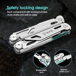 SIUPRO Multitool Pocket Knife for Men, Tactical Multi Tool With Scissors, Saw, Survival Folding Pliers with Replaceable Wire Cutters for Camping, Valentines Day Gifts Ideas, SD-10