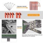 REDCAMP Hammock Rain Fly Camping Tarp Waterproof, 10x10ft Lightweight Backpacking Rain Tarp Shelter for Hiking Outdoor, Green