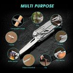 SIUPRO Multitool Pocket Knife for Men, Tactical Multi Tool With Scissors, Saw, Survival Folding Pliers with Replaceable Wire Cutters for Camping, Valentines Day Gifts Ideas, SD-10