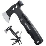 VEITORLD Gifts for Men Dad Husband, Unique Anniversary Birthday Gifts Idea for Men Him, Multitool Axe Hammer Camping Accessories, Survival Gear and Equipment, Cool Hunting Fishing Hiking Presents