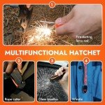 PERWIN Camping Axe, Survival Hatchet with Sheath, Multitool Axe, Camping Gear Must Haves for Outdoor Activities, Woods Split and Everyday Tasks…